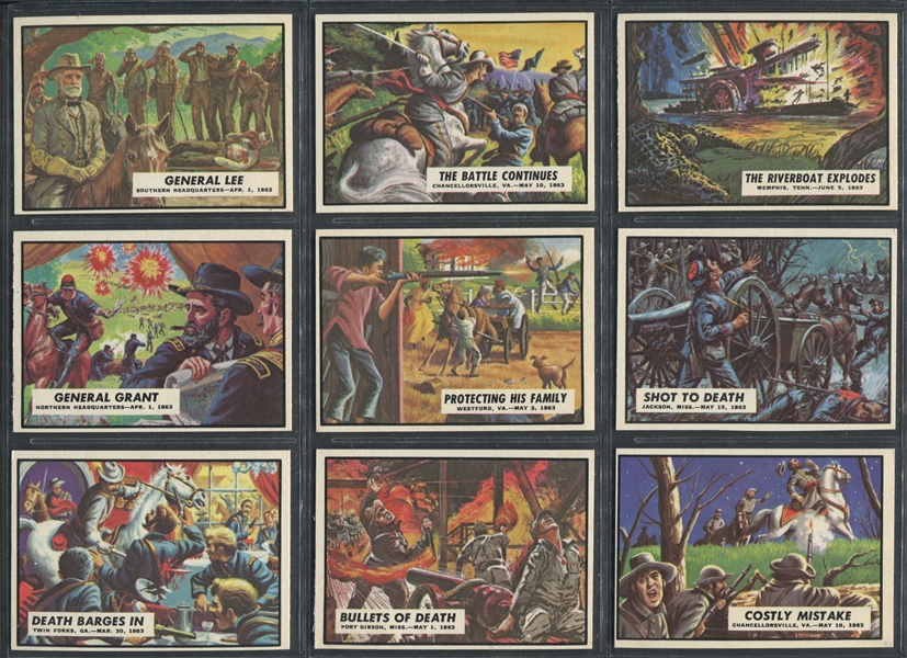 1962 Topps Civil War News Complete High Grade Set of (88) Cards