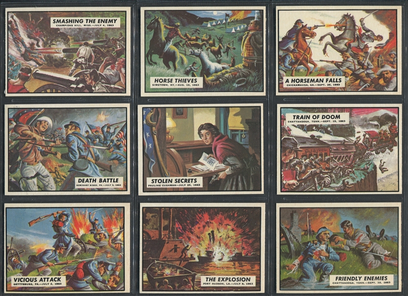 1962 Topps Civil War News Complete High Grade Set of (88) Cards