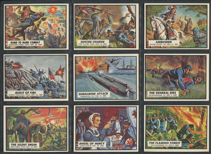 1962 Topps Civil War News Complete High Grade Set of (88) Cards