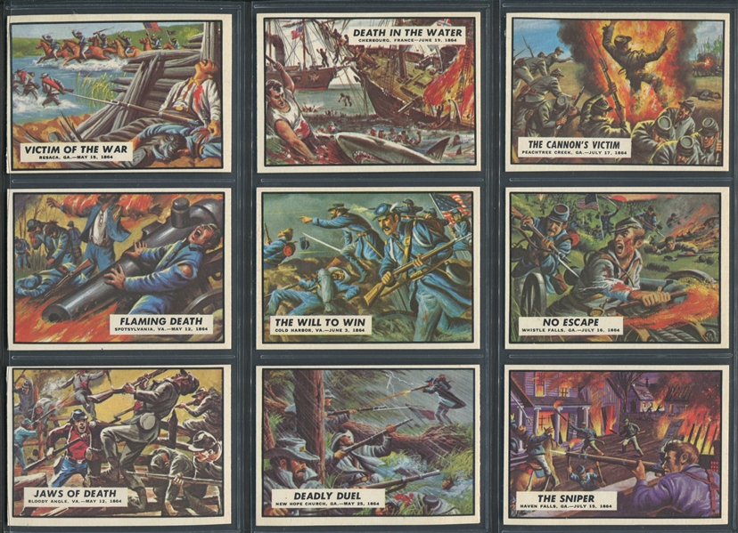 1962 Topps Civil War News Complete High Grade Set of (88) Cards