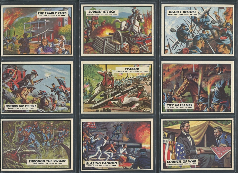 1962 Topps Civil War News Complete High Grade Set of (88) Cards