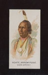 N2 Allen & Ginter Celebrated American Indians Agate Arrow Point ERROR High Grade Card