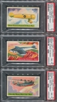 F277-1 Heinz Rice Flakes Famous Airplanes Complete PSA-Graded Set - 7.30 GPA