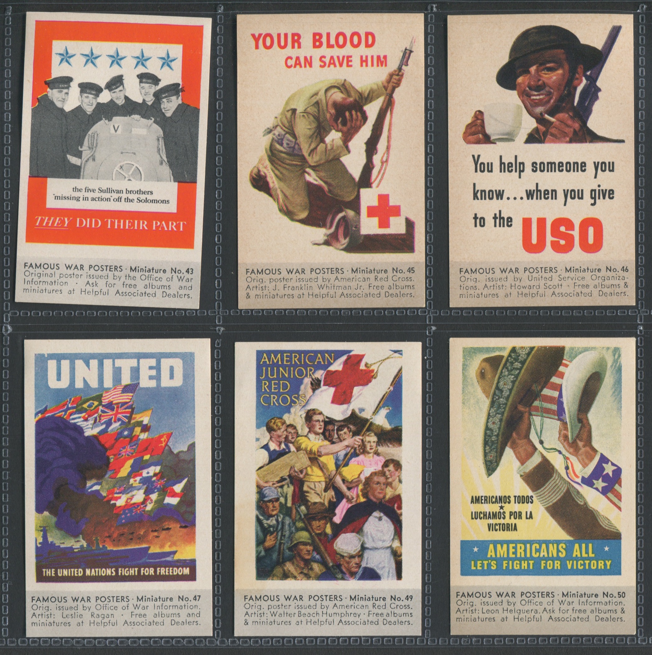 Lot Detail - U037 Associated Oil Company Famous War Posters Lot of (38 ...