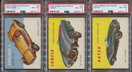 1953 Topps World on Wheels Complete HIGH GRADE Set of (180) Cards with Difficult Red-Backed High Series Cards