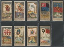 N6 Allen & Ginter City Flags Lot of (9) Cards