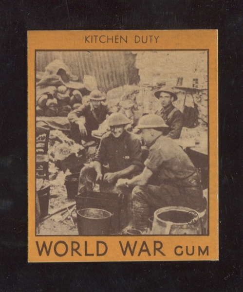 R174 Goudey Gum World War Gum #14 Kitchen Duty High Grade Type Card