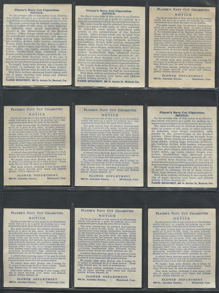 1920s? Canadian Player's Navy Cut Cigarettes Premium Coupons Lot of (27) Different 