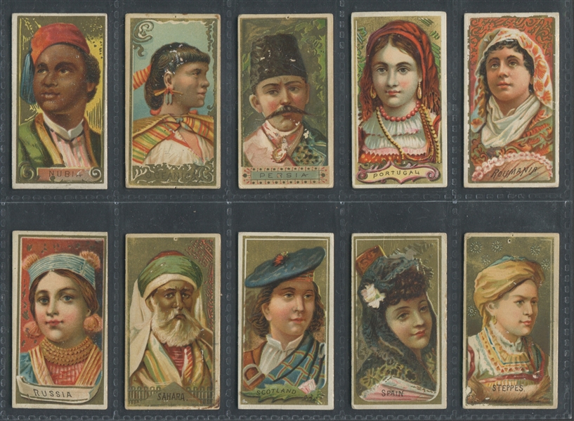 N24 Allen & Ginter Types of Nations Near Complete (46/50) Set