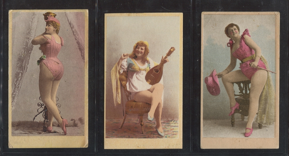 N359 Cockade Cut Plug Actresses Lot of (3) Clean Cards