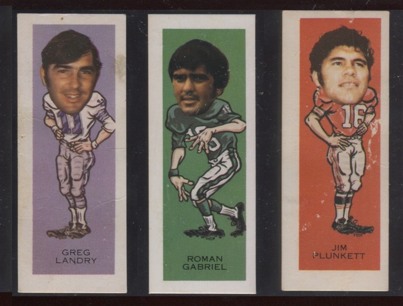 1974 James Welch Sugar Daddy NFL Players Lot of (3) Cards