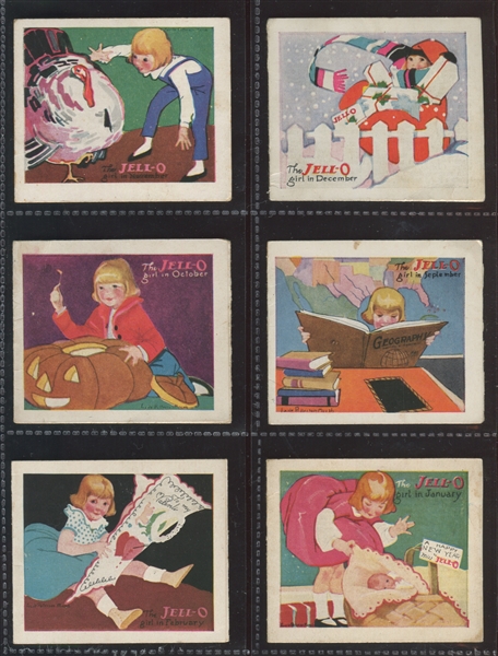 F216-5 Jell-O Gelatin Booklets - Girl and Month Near Complete Set (10/12) Booklets