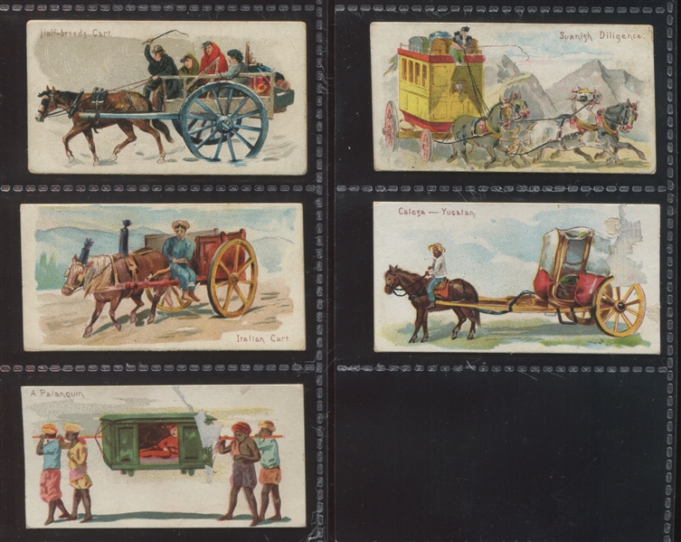 N90 Duke Tobacco Vehicles of the World Lot of (5) Cards
