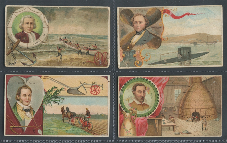 N554 Finzer Tobacco Inventors & Inventions Lot of (4) Cards