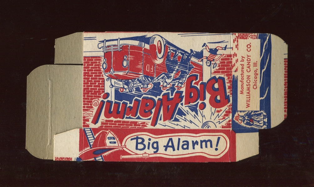 R-UNC Williamson Candy Big Alarm Candy Uncut Box - Airport Fire Truck