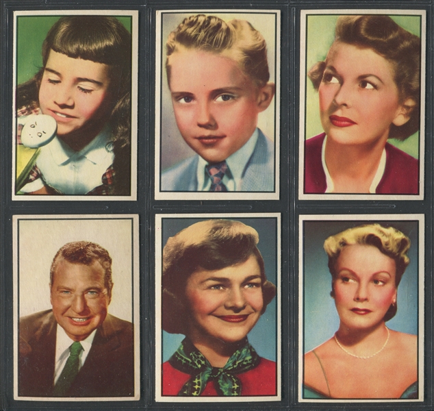 1953 Bowman Gum TV & Radio Stars Of NBC Complete HIGH GRADE Set of (96) Cards