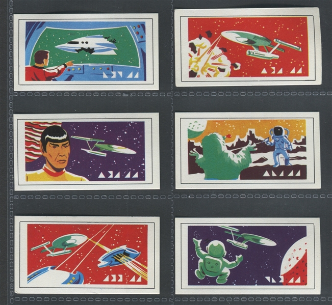 1971 Primrose Confectionery (UK) Star Trek Set of (12) Cards/Stamps