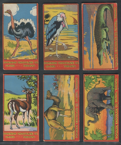 V30 Dominion Chocolates Animals Near Set (15/20) Cards