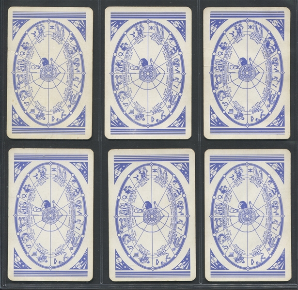 1920s Ingalls Wonderful Zodiac Fortune Telling Cards Deck in Box (31 Cards)
