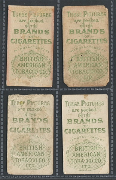 T440-12 British American Tobacco Company (BAT) Palette Girls (RED BORDER) Lot of (4) Cards