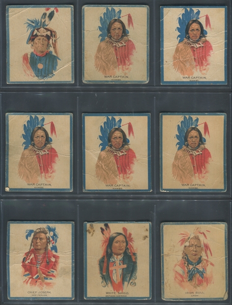 V254 Papoose Gum American Indians Lot of (52) Cards