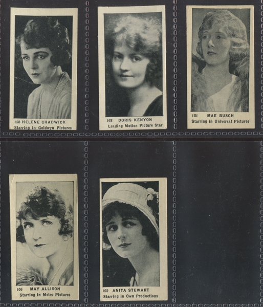 T85-2 Strollers Cigarettes Movie Stars Lot of (15) Cards 