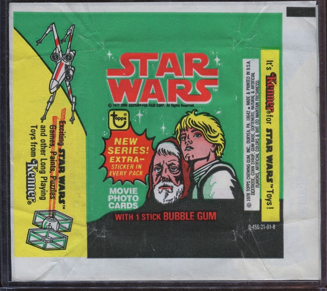 1977 Topps Star Wars Complete Set of (6) Wrappers From (5) Series