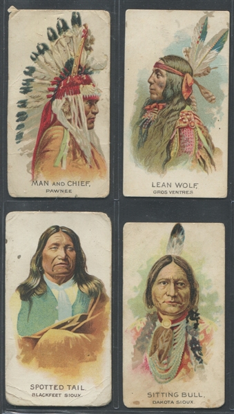 E46 Philadelphia Caramel American Indians Lot of (4) With Sitting Bull
