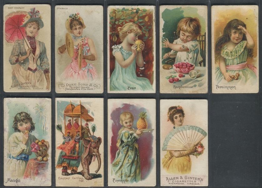 Mixed Lot of 19th Century N Cards with N12 A&G Fruits