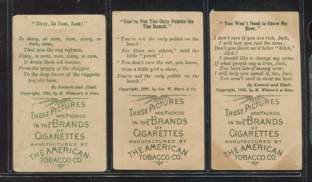 T410 American Tobacco Company Songs G Near Complete Set (18/25) Cards