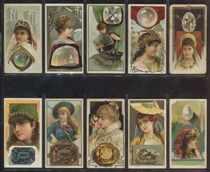 N218 Kinney Famous Gems Complete Set of (25) Cards