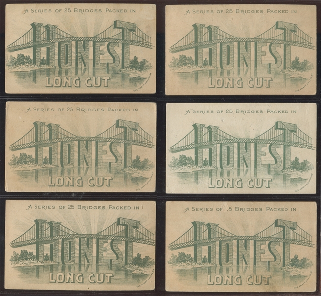 N102 Duke Honest Long Cut Bridges Lot of (12) Cards