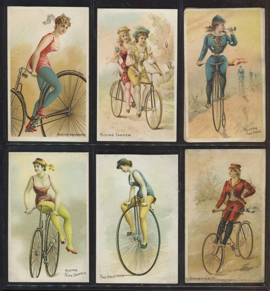 N100 Bicycle Tricks Lot of (6) Cards