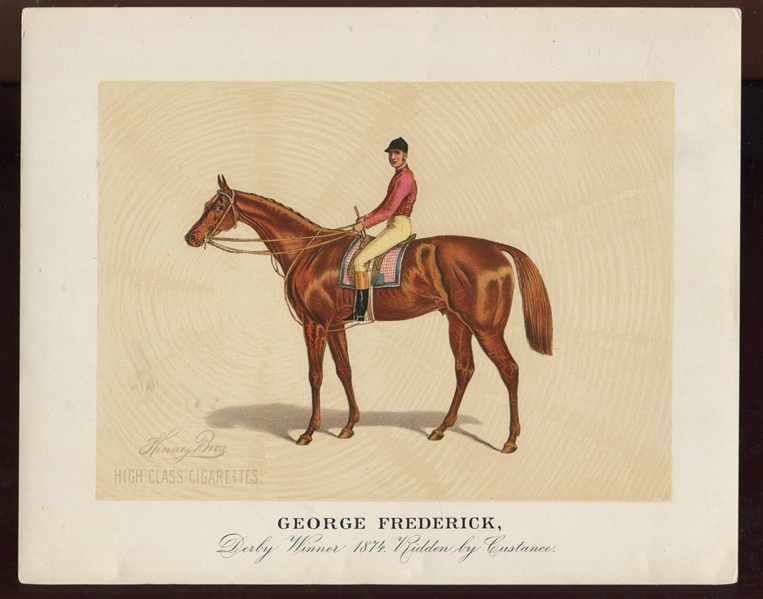 N239 Kinney Racehorses Oversized Premium - George Frederick