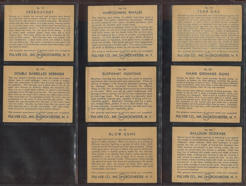 R108 Pulver Pictures Weapons in History Near Complete Set (27/30) Higher Grade