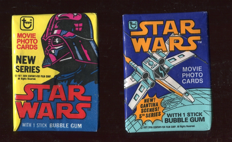 1977-1980 Star Wars / Empire Strikes Back Unopened Package Lot of (7) 