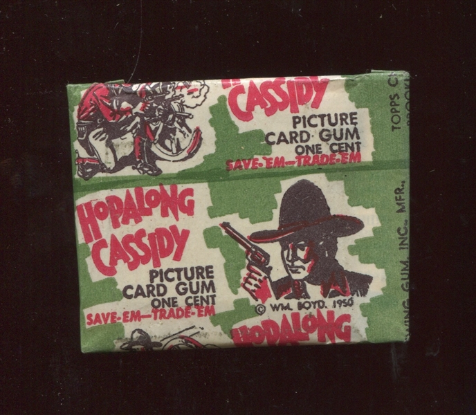 1950 Topps Hopalong Cassidy Unopened Penny Package 