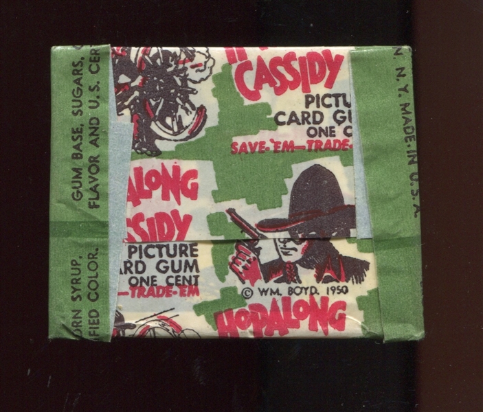 1950 Topps Hopalong Cassidy Unopened Penny Package 