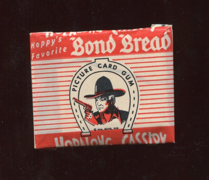 1950 Topps Hopalong Cassidy Bond Bread Unopened Package