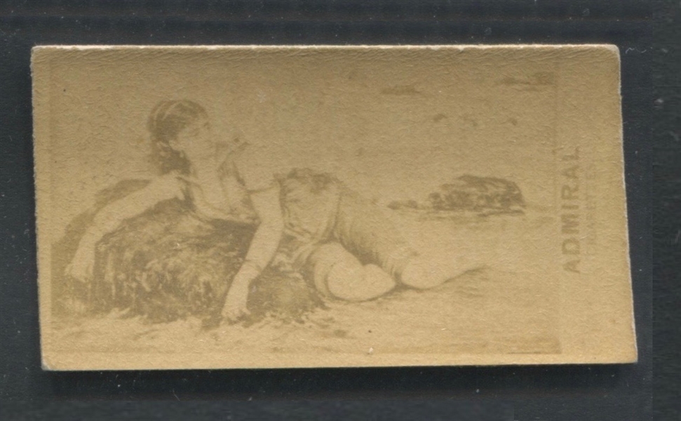 N393 National Cigarette & Tobacco Co., Art Subjects - type card, Girl Lying at Seashore
