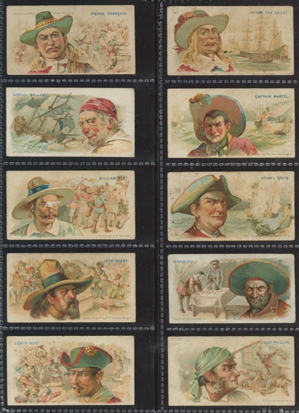 N19 Allen & Ginter Pirates of the Spanish Main Lot of (10) Cards
