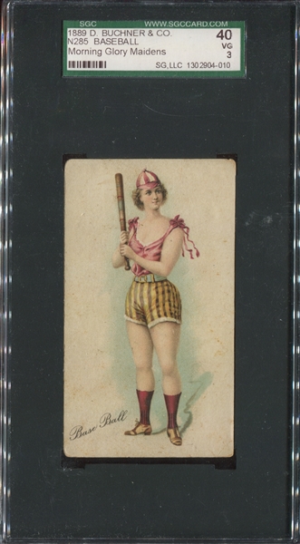 N285 Buchner Morning Glory Maidens - type card, Baseball