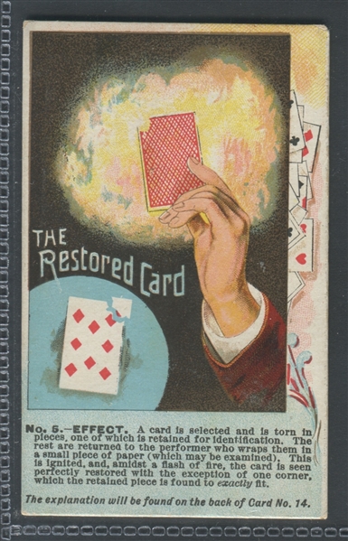 N138 Duke Tricks With Cards - type card, No. 5, The Restored Card