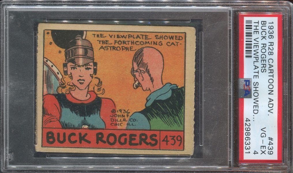 R28 Cartoon Adventures Buck Rogers #439 The Viewplate Showed