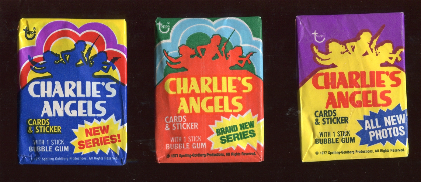 Lot of (3) Topps Charlie's Angels Unopened Packages