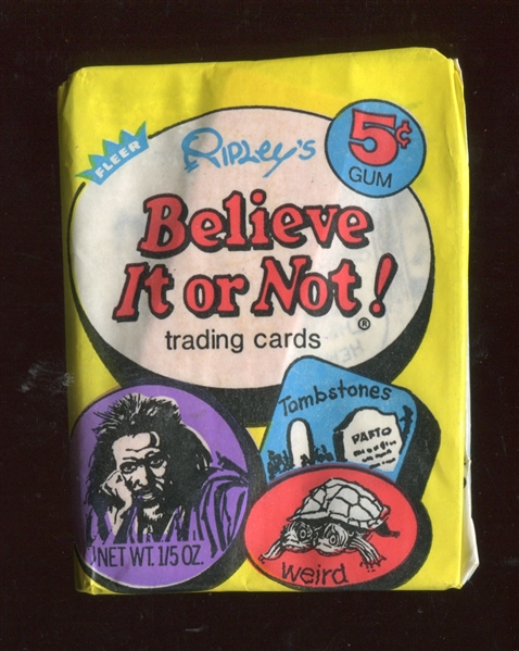 1970 Fleer Ripley's Believe it or Not Unopened Wax Pack