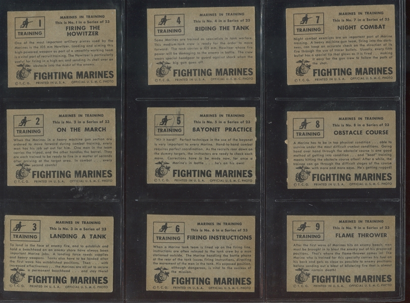 1953 Topps Fightin' Marines Complete Set of (96) Cards