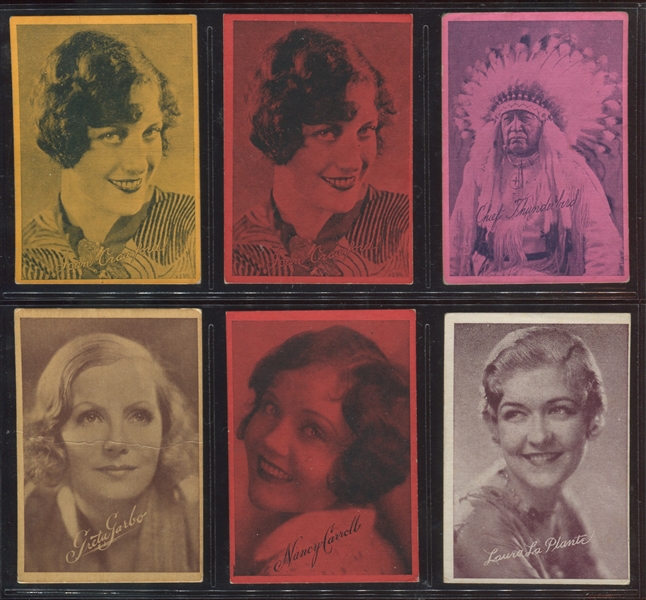 R218 Unknown Strip Movie Star Cards Lot of (15) 