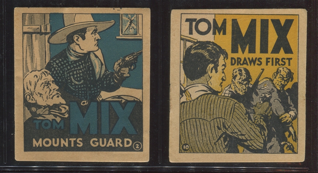 R151-1 National Chicle Tom Mix Booklets Lot of (2) Different