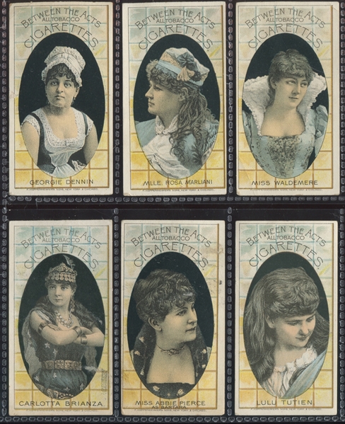 N342-5 Hall's Between the Acts Actresses Lot of (6) Different